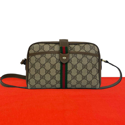 Gucci Vintage Sherry Line GG Logo Pattern Leather Mini Shoulder Bag Pochette