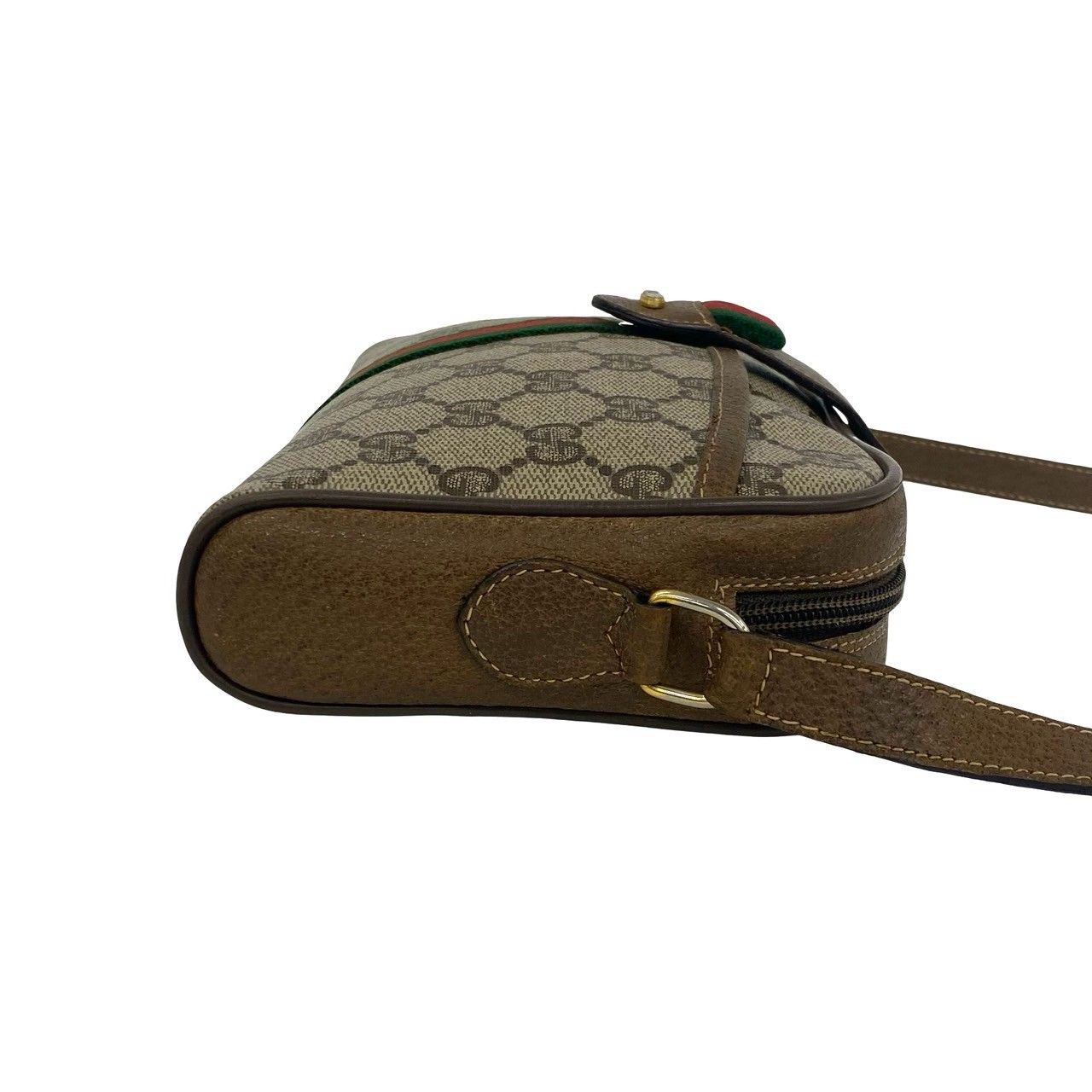 Gucci Vintage Sherry Line GG Logo Pattern Leather Mini Shoulder Bag Pochette — view 6