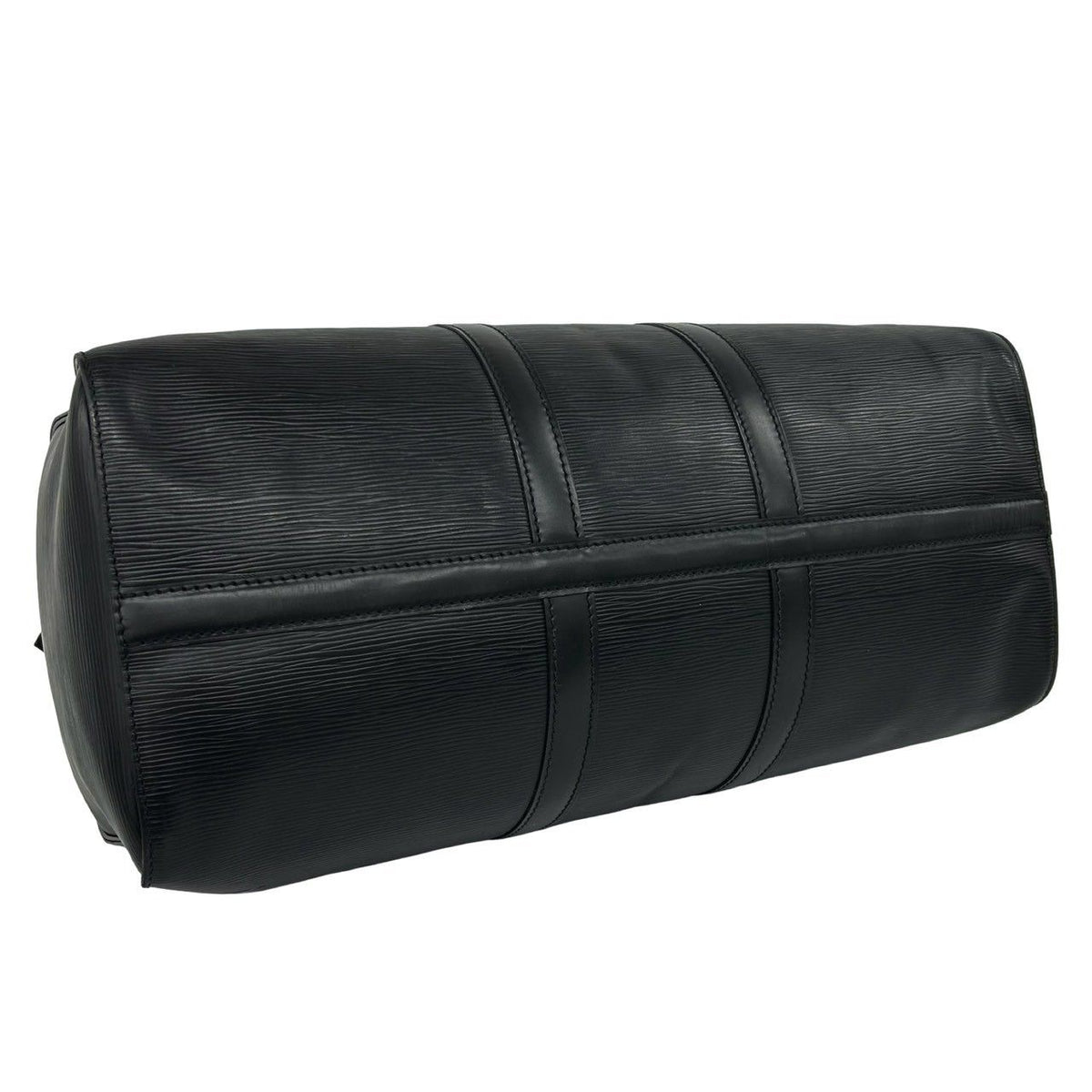 Louis Vuitton Vintage Keepall Epi Leather Boston Bag Black Noir — view 7