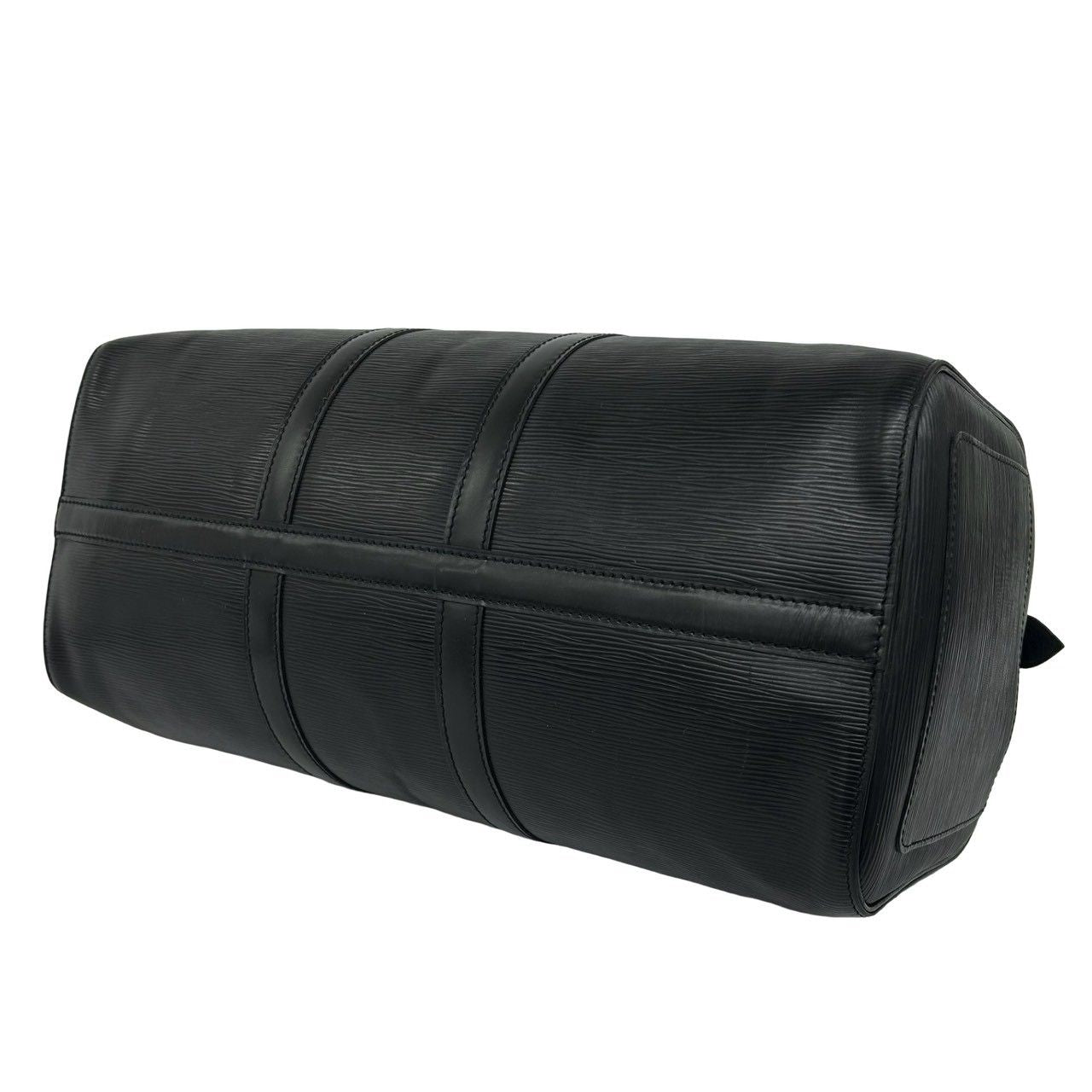 Louis Vuitton Vintage Keepall Epi Leather Boston Bag Black Noir — view 8