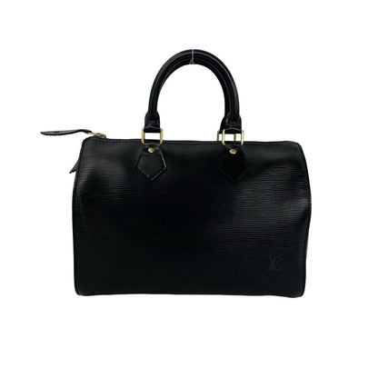 Louis Vuitton Vintage Speedy 30 Epi Leather Handle Mini Boston Bag Noir — view 3