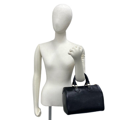 Louis Vuitton Vintage Speedy 30 Epi Leather Handle Mini Boston Bag Noir — view 2