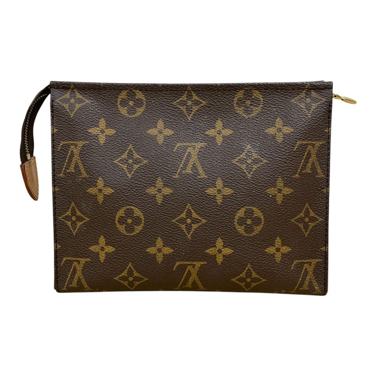 Louis Vuitton Posh Twill 19 Monogram Pouch Canvas — view 2
