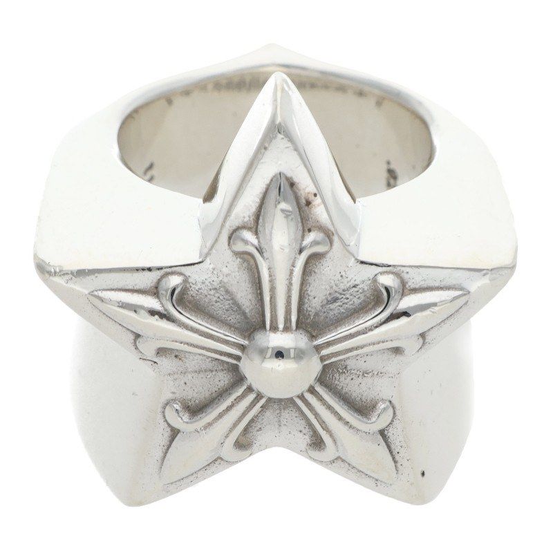 Chrome Hearts Str Large Star Silver Ring