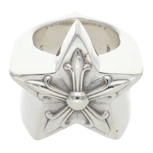 Chrome Hearts Str Large Star Silver Ring