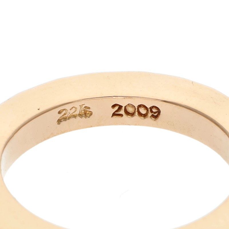 Chrome Hearts 22K Tfp Pnk Big 22K True Punk Big Gold Ring — view 4