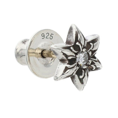 Chrome Hearts CO Star Dmnd Stud 1 Diamond Silver Single Earring — view 5