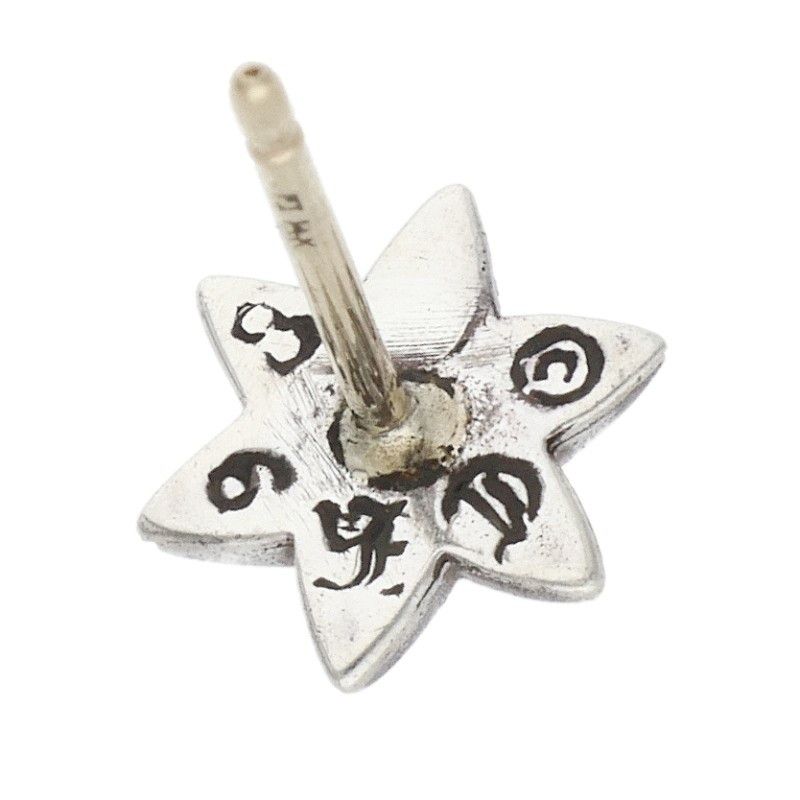 Chrome Hearts CO Star Dmnd Stud 1 Diamond Silver Single Earring — view 3