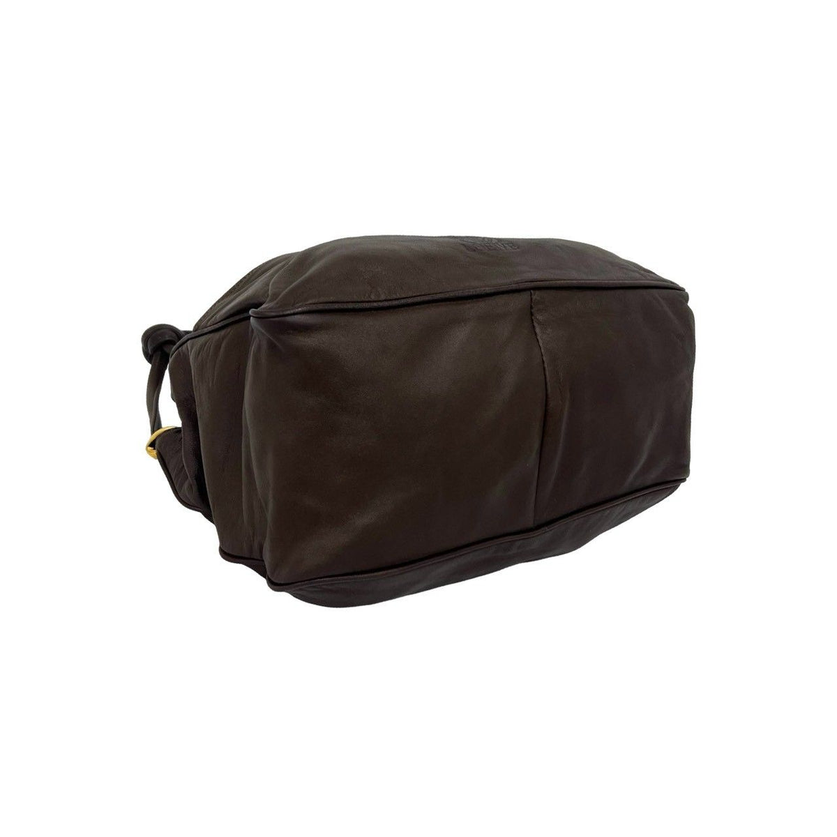 Loewe Vintage Anagram Logo Nappa Leather 2-Way Tote Handle Shoulder Bag Brown — view 7