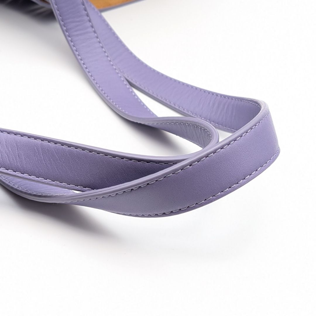 Bottega Veneta the Shell Purple Leather Handle Shoulder Bag — view 5