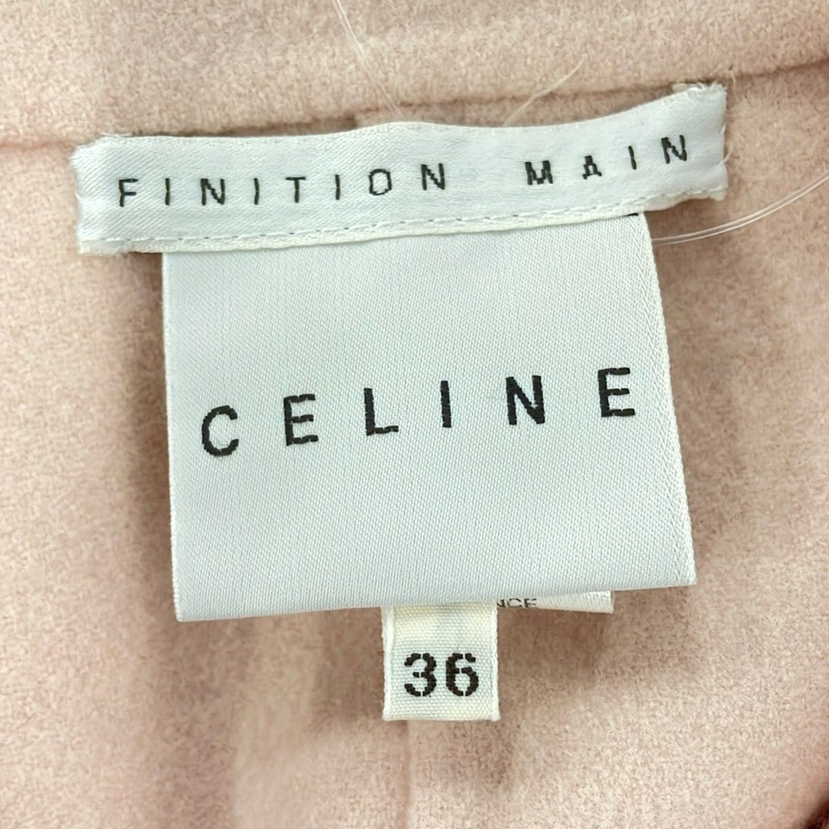 Celine Coat S Light Pink Long Sleeve Finition Winter 36 — view 3