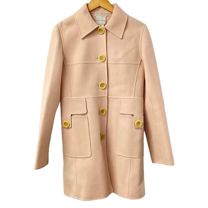 Celine Coat S Light Pink Long Sleeve Finition Winter 36