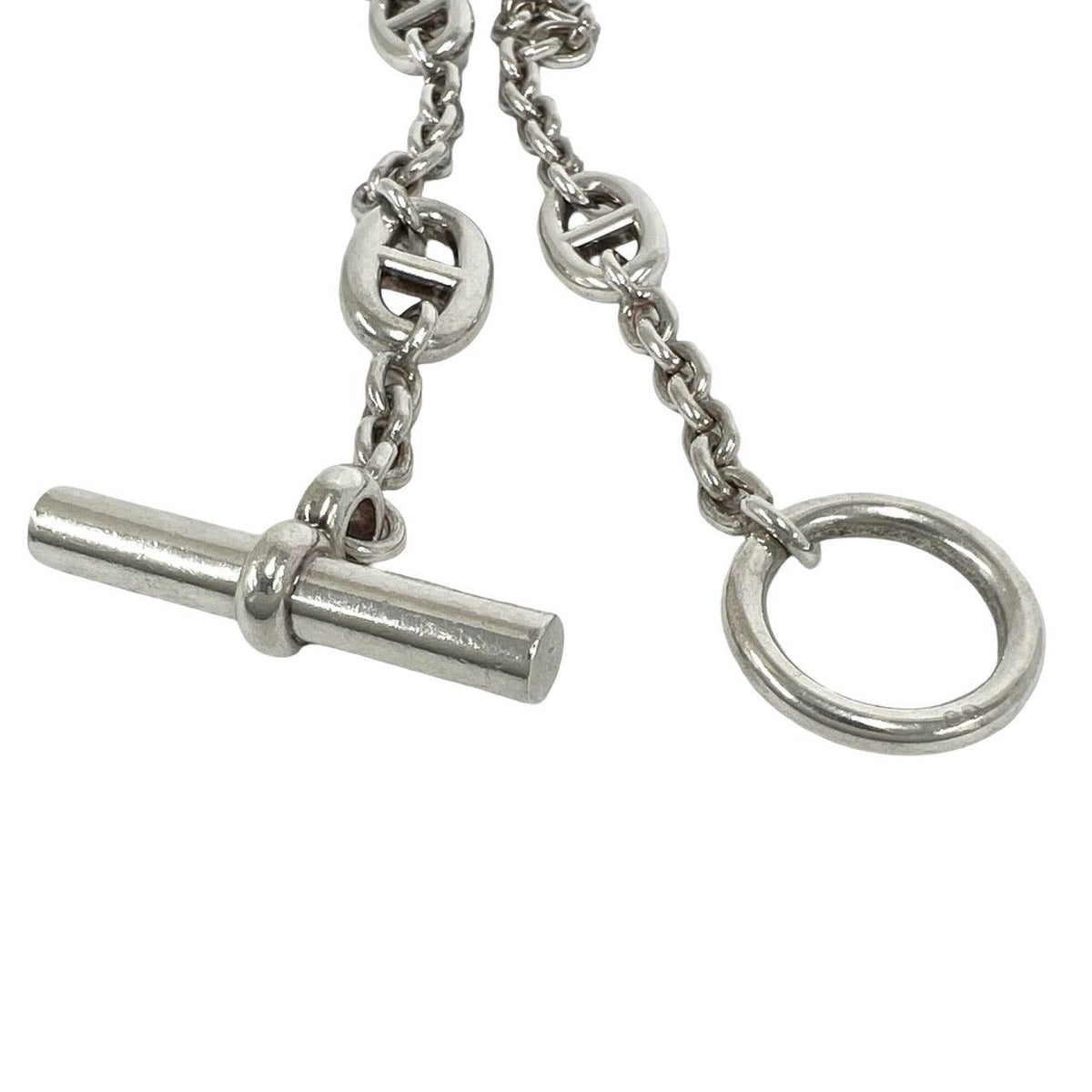 Hermes Chaine D'Ancre Farandole Necklace 925 Sterling Silver Choker Pendant — view 5