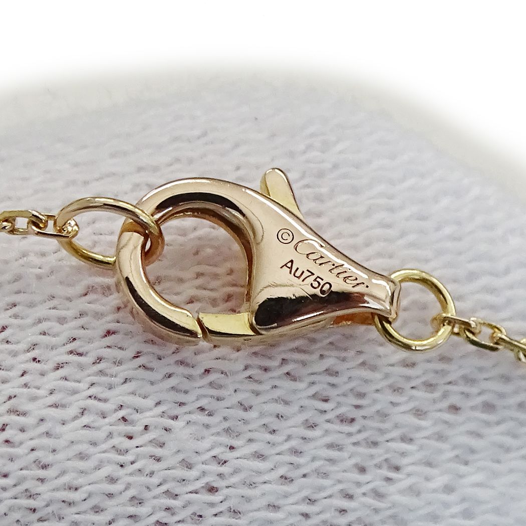 Cartier Bracelet Onyx Diamond Amulet Pink Gold — view 8