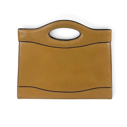 Chanel Coco Top Handle Cutout Tote Bag Beige Lambskin — view 3