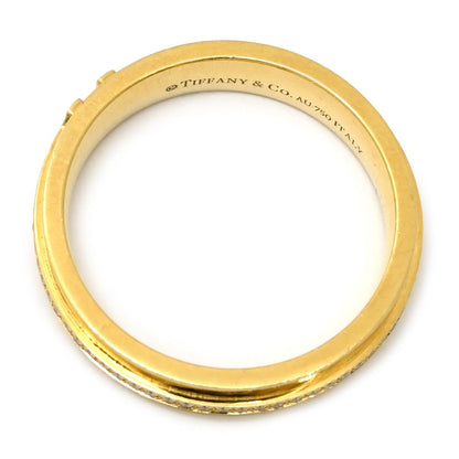Tiffany & Co Ring T Two Narrow Diamond Yellow Gold 18K — view 2
