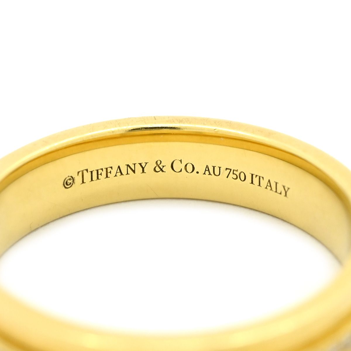 Tiffany & Co Ring T Two Narrow Diamond Yellow Gold 18K — view 5