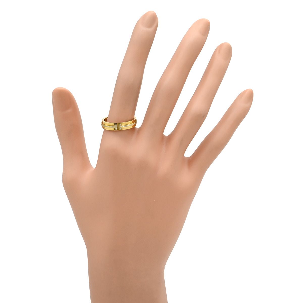 Tiffany & Co Ring T Two Narrow Diamond Yellow Gold 18K — view 7