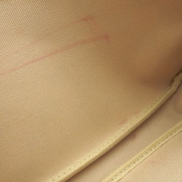 Louis Vuitton Pouch Pochette Soir Damier Azur Canvas Gold Handle — view 6
