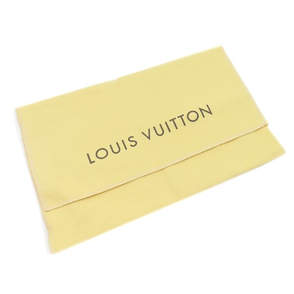 Louis Vuitton Pouch Pochette Soir Damier Azur Canvas Gold Handle — view 8