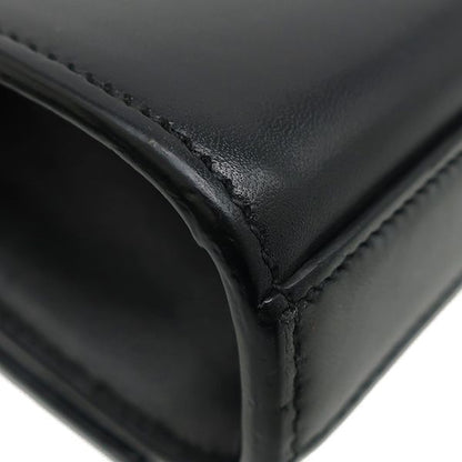 Saint Laurent Shoulder Bag Kate Tassel Chain Leather Black Gold Monogram — view 5