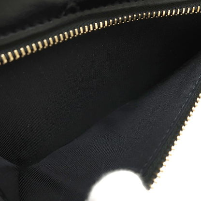 Chanel Chain Wallet Quilted Mini Lambskin Black Gold CC Logo Camellia 31 — view 6