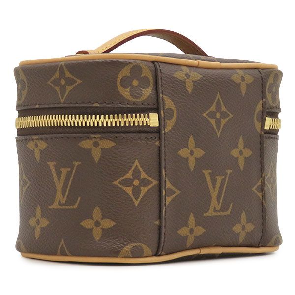Louis Vuitton Pouch Nice Nano Monogram Canvas Gold Brown Vanity Makeup — view 2