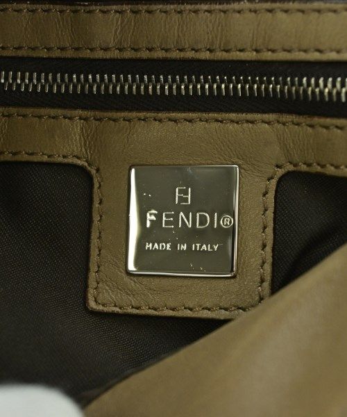 Fendi Handle Bucket Bag Beige — view 4