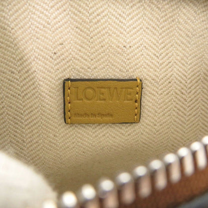Loewe Anagram T Pouch Leather Brown — view 7