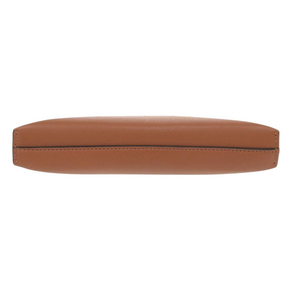 Loewe Anagram T Pouch Leather Brown — view 3