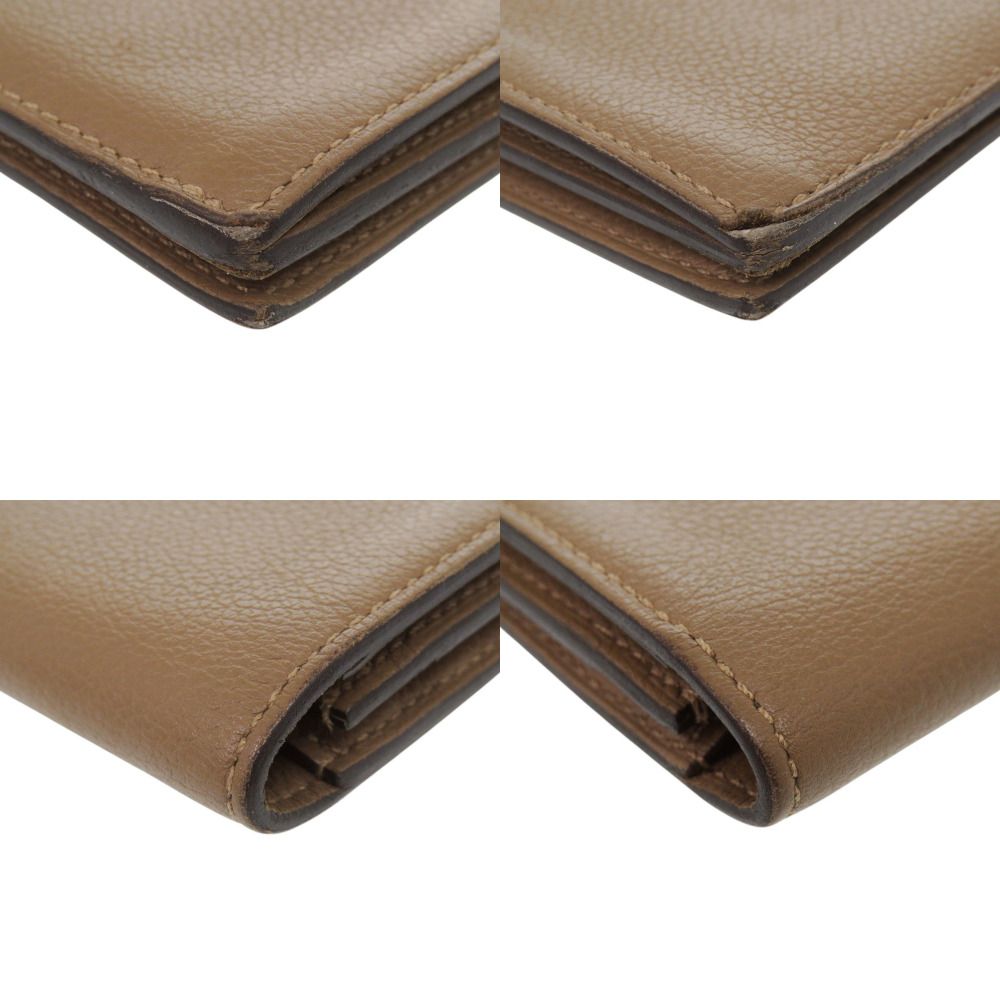 Hermes Citizen Twill Evercolor Brown Silver Wallet — view 3