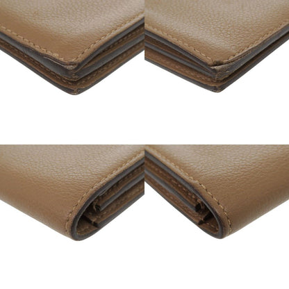 Hermes Citizen Twill Evercolor Brown Silver Wallet — view 3