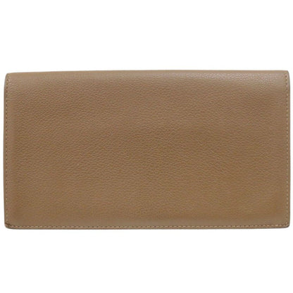 Hermes Citizen Twill Evercolor Brown Silver Wallet