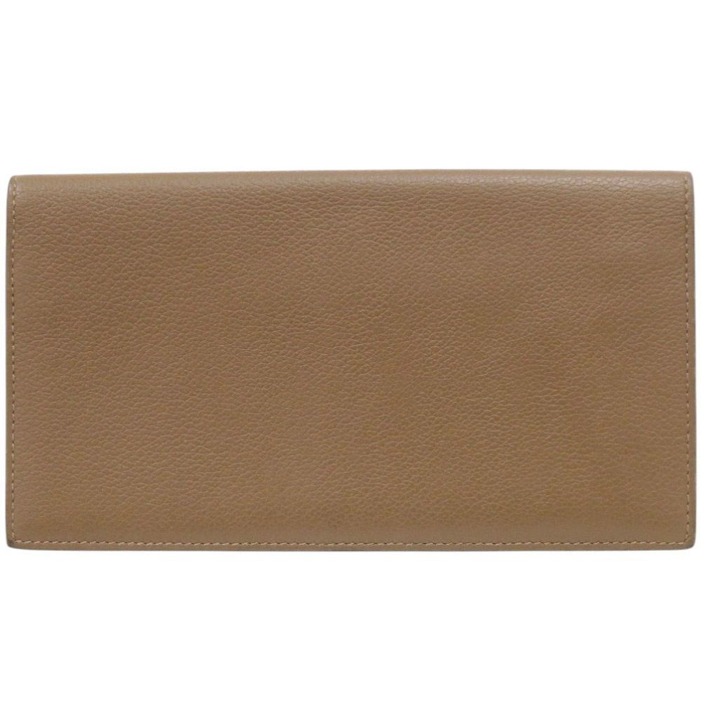 Hermes Citizen Twill Evercolor Brown Silver Wallet — view 2