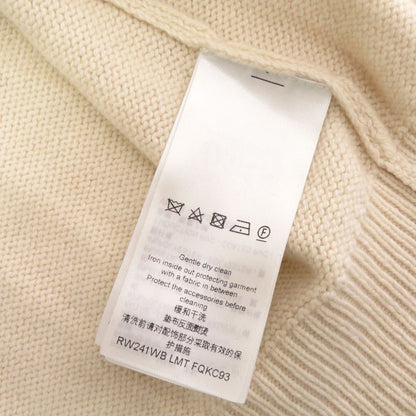 Louis Vuitton Jewel Button Cashmere Wool Ivory Cardigan M — view 7