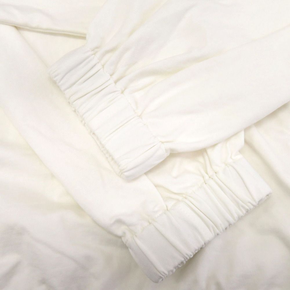 Brunello Cucinelli Half Zip Pullover Nylon Cotton White Hoodie S — view 6