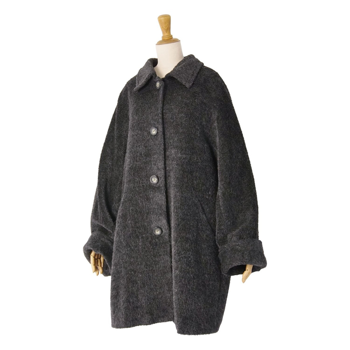 Max Mara Coat White Tag Long Shaggy — view 5