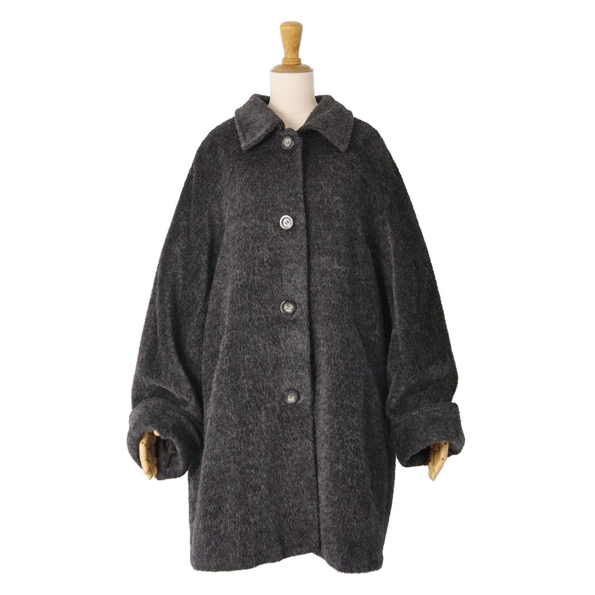 Max Mara Coat White Tag Long Shaggy — view 3