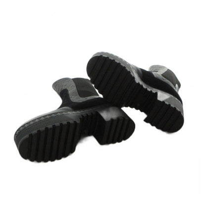 Louis Vuitton Laureate Monogram Boots Short Logo Suede Platform Black — view 5