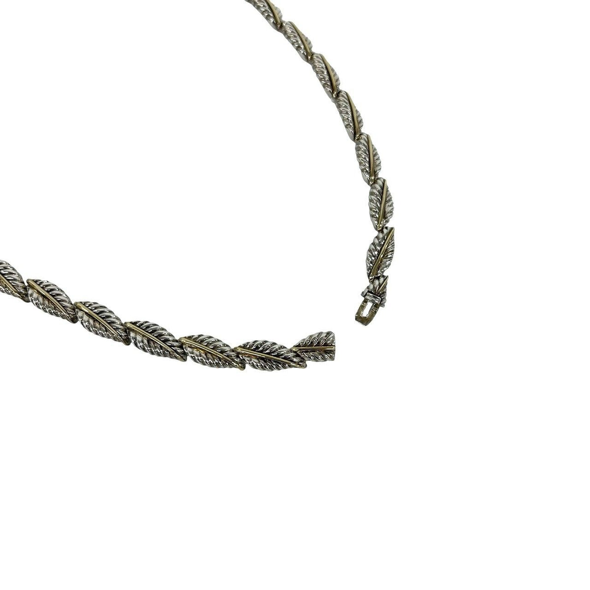 Tiffany & Co Natura Roulis Full Duo Necklace 925 Sterling Silver 18 18K Gold — view 5