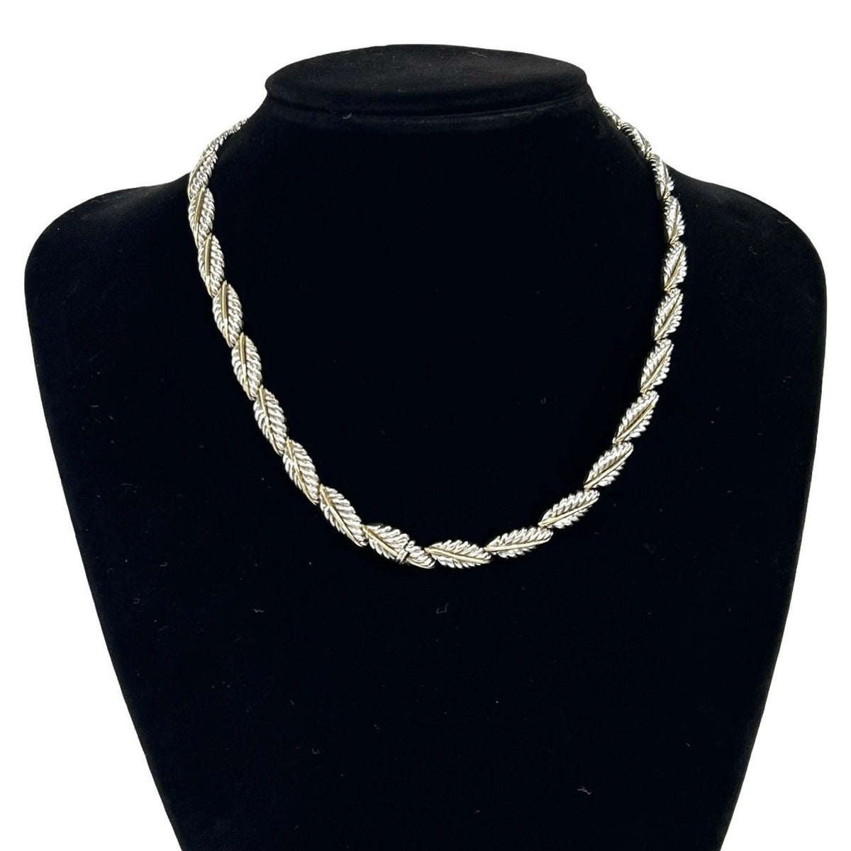 Tiffany & Co Natura Roulis Full Duo Necklace 925 Sterling Silver 18 18K Gold — view 2