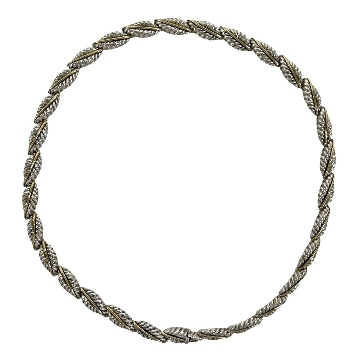 Tiffany & Co Natura Roulis Full Duo Necklace 925 Sterling Silver 18 18K Gold — view 6