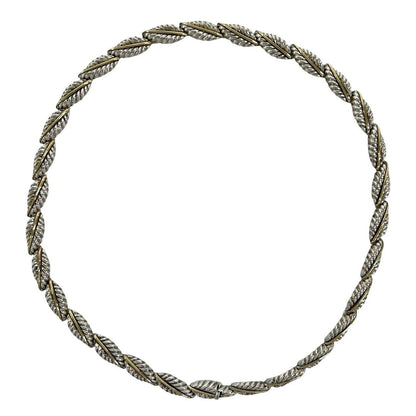 Tiffany & Co Natura Roulis Full Duo Necklace 925 Sterling Silver 18 18K Gold — view 6