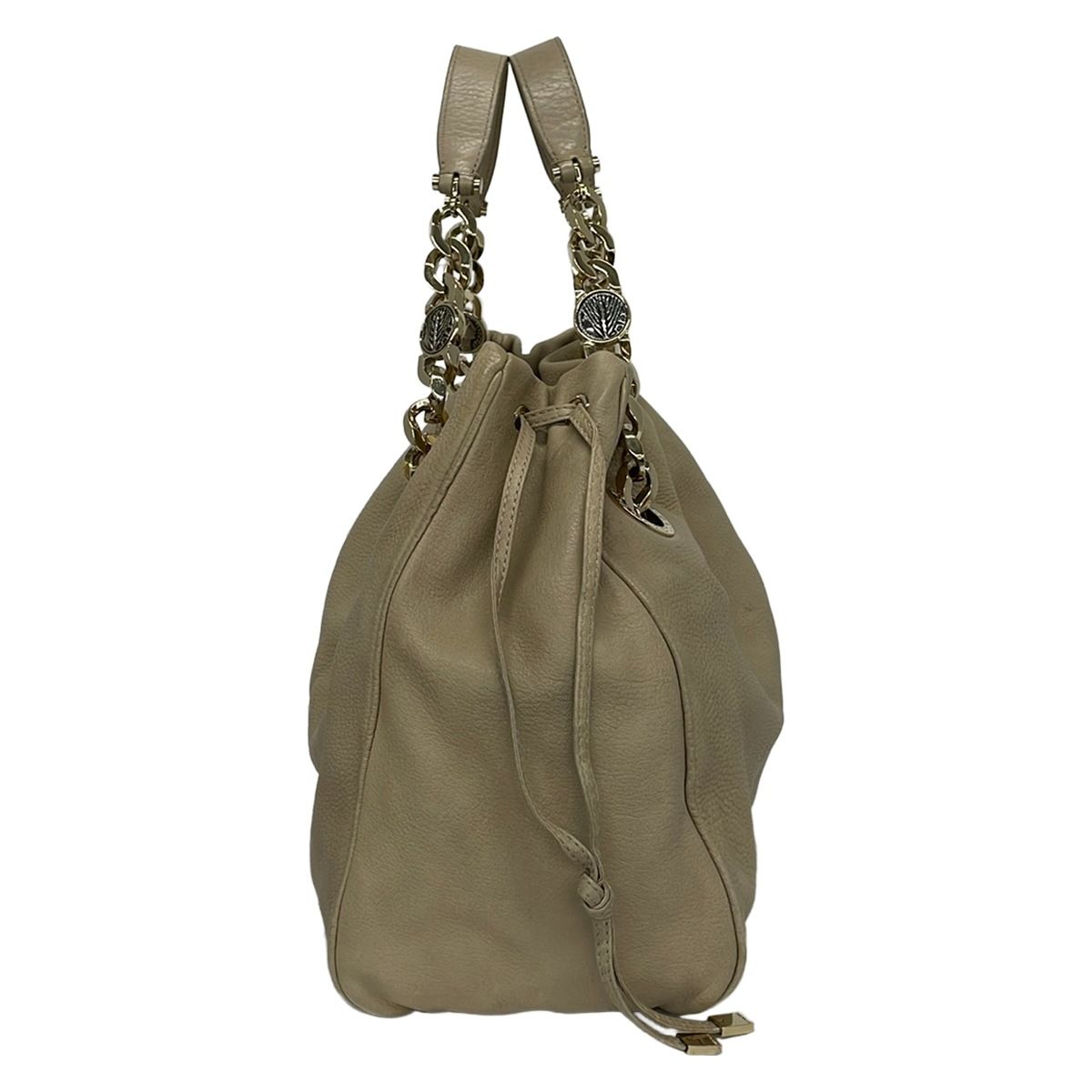 Bvlgari Tote Bag Monete Beige 2-Way Leather — view 2