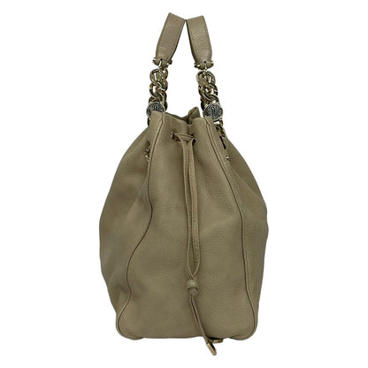 Bvlgari Tote Bag Monete Beige 2-Way Leather — view 4