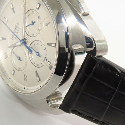 Hermes Dressage Chronograph DR 5.910 SS Tapestry Watch — view 6
