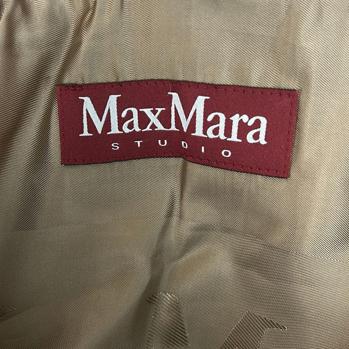Max Mara Studio Coat 2 Brown Long Sleeve Fur Fall Winter M — view 3