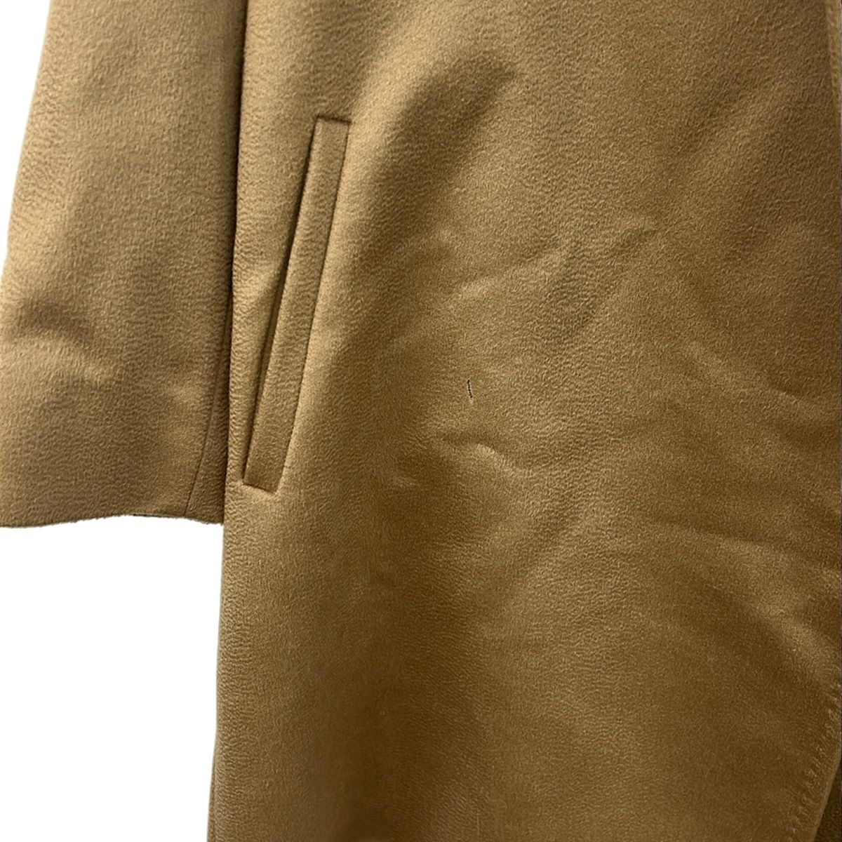 Max Mara Studio Coat 2 Brown Long Sleeve Fur Fall Winter M — view 5