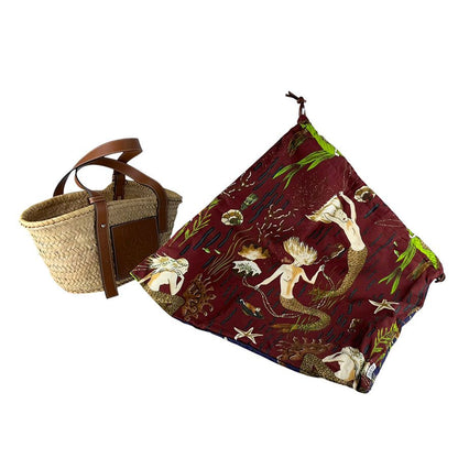 Loewe Drawstring Handle Basket Pouch