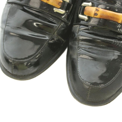Gucci Loafers Leather Bamboo Motif Black — view 3
